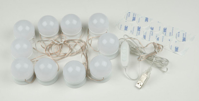 Подсветка для зеркал Uniel Backstage белый (UL-00006857) ULM-F50-8W/SW/10/DIM IP20 White Подсветка для зеркал Uniel Backstage белый (UL-00006857) ULM-F50-8W/SW/10/DIM IP20 White