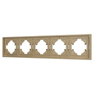 Рамка пластиковая на 5 постов Arlight FRM-TENDO-SFPL-5-GD 054658