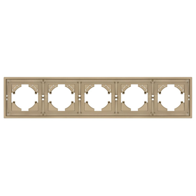 Рамка пластиковая на 5 постов Arlight FRM-TENDO-SFPL-5-GD 054658