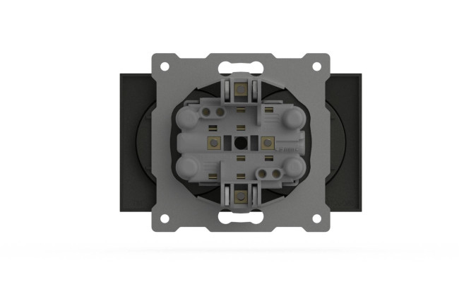 Розетка двухместная без заземления ELBI Zena Vega 609-011100-908 Розетка двухместная без заземления ELBI Zena Vega 609-011100-908