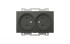Розетка двухместная без заземления ELBI Zena Vega 609-011100-908 Розетка двухместная без заземления ELBI Zena Vega 609-011100-908