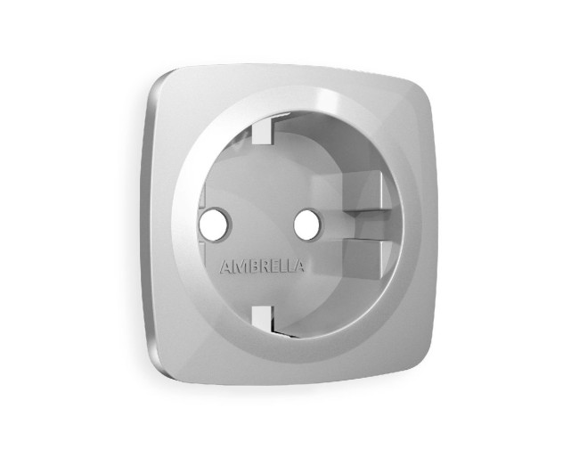 Лицевая панель для розетки с/з Ambrella Volt Omega OP4060 Лицевая панель для розетки с/з Ambrella Volt Omega OP4060