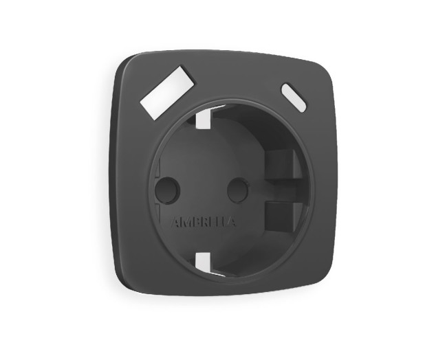 Лицевая панель для розетки с/з со шторками 2USB A+C Ambrella Volt Omega OP9100 Лицевая панель для розетки с/з со шторками 2USB A+C Ambrella Volt Omega OP9100