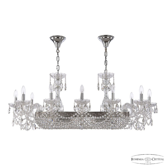 Подвесная люстра Bohemia Ivele Crystal 1453/12/195/800 Ni Подвесная люстра Bohemia Ivele Crystal 1453/12/195/800 Ni