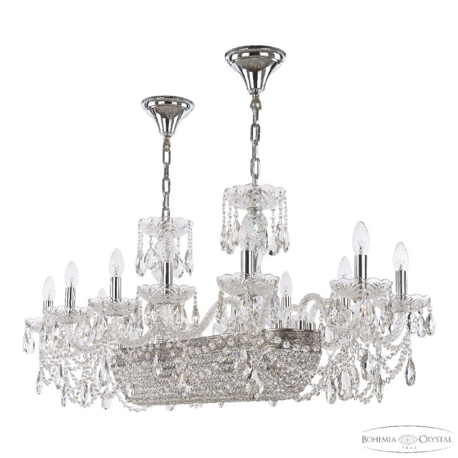 Подвесная люстра Bohemia Ivele Crystal 1453/12/195/800 Ni Подвесная люстра Bohemia Ivele Crystal 1453/12/195/800 Ni
