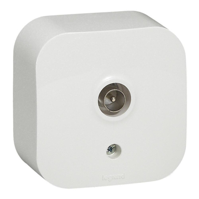 Розетка TV Legrand Quteo белая 782215 Розетка TV Legrand Quteo белая 782215