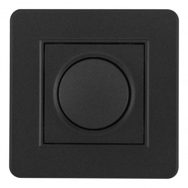 Диммер с рамкой Arte Milano SET16-1-48-1 black Диммер с рамкой Arte Milano SET16-1-48-1 black