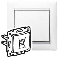 Розетка телефонная двойная RJ11 Legrand Valena Classic 694275 Розетка телефонная двойная RJ11 Legrand Valena Classic 694275