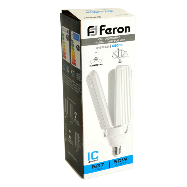 Лампа светодиодная Feron LB-653 E27 50W 6500К 48772 Лампа светодиодная Feron LB-653 E27 50W 6500К 48772