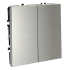 Выключатель встраиваемый Voltum S70 для жалюзи 10А, (сталь) VLS020705 Выключатель встраиваемый Voltum S70 для жалюзи 10А, (сталь) VLS020705