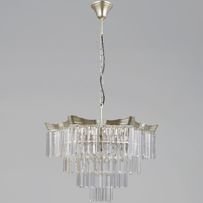 Подвесная люстра Illumico IL3575-6+3PSQ-24 GD LYRA Подвесная люстра Illumico IL3575-6+3PSQ-24 GD LYRA