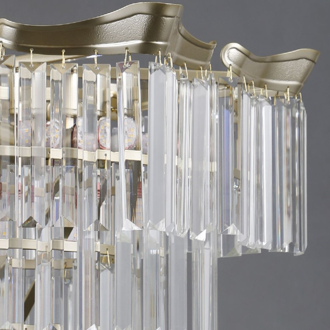 Подвесная люстра Illumico IL3575-6+3PSQ-24 GD LYRA Подвесная люстра Illumico IL3575-6+3PSQ-24 GD LYRA