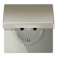 Розетка 2K+З с крышкой Jung ES1521KL