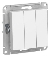 Выключатель 3-клавишный, сх.1+1+1, 10АХ Systeme Electric AtlasDesign Лотос ATN001331