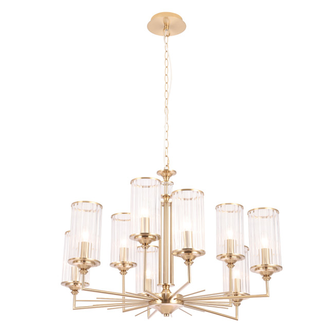 Подвесная люстра Crystal Lux GLORIA SP9 BRASS Подвесная люстра Crystal Lux GLORIA SP9 BRASS