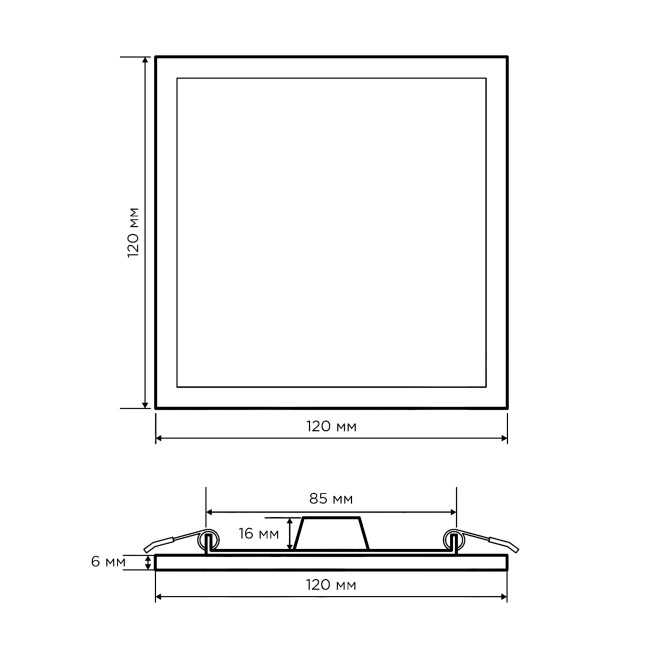 Встраиваемая светодиодная панель Apeyron 06-28