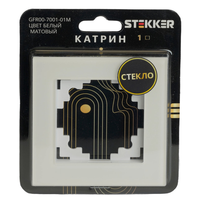 Рамка одноместная Stekker GFR00-7001-01M Катрин 49594 Рамка одноместная Stekker GFR00-7001-01M Катрин 49594