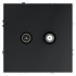 Розетка телевизионная Voltum S70 VLS060407 (графит) Розетка телевизионная Voltum S70 VLS060407 (графит)