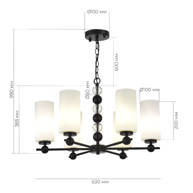 Подвесная люстра ST Luce Aurora SL2003.403.06 Подвесная люстра ST Luce Aurora SL2003.403.06