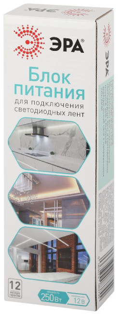 Блок питания Эра 250Вт DC12В 20.83A IP20 LP-LED-250W-IP20-12V-S Б0061127 Блок питания Эра 250Вт DC12В 20.83A IP20 LP-LED-250W-IP20-12V-S Б0061127