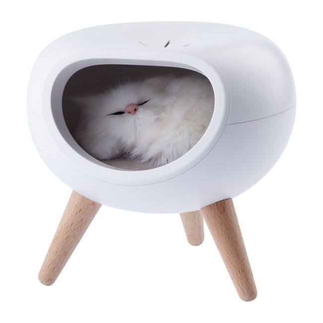 Светильник-ночник ЭРА Котик белый NLED-467-1W-W Б0052814 Светильник-ночник ЭРА Котик белый NLED-467-1W-W Б0052814