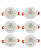 Встраиваемый светильник (6 шт.) Elvan VLS-111R-WH 6шт