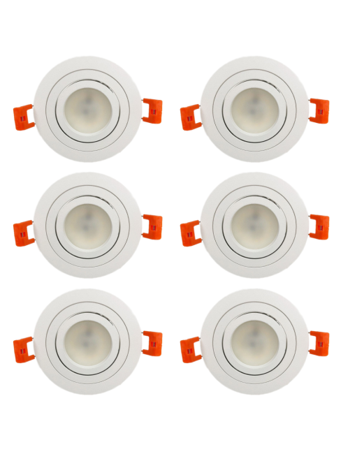 Встраиваемый светильник (6 шт.) Elvan VLS-111R-WH 6шт Встраиваемый светильник (6 шт.) Elvan VLS-111R-WH 6шт