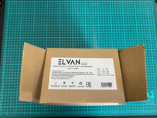 Встраиваемый светильник (6 шт.) Elvan VLS-111R-WH 6шт Встраиваемый светильник (6 шт.) Elvan VLS-111R-WH 6шт