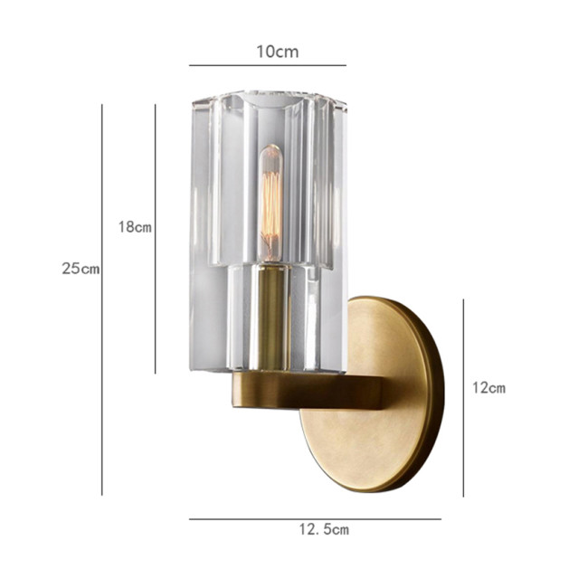 Бра DeLight Collection Wall lamp 8816W gold/clear Бра DeLight Collection Wall lamp 8816W gold/clear