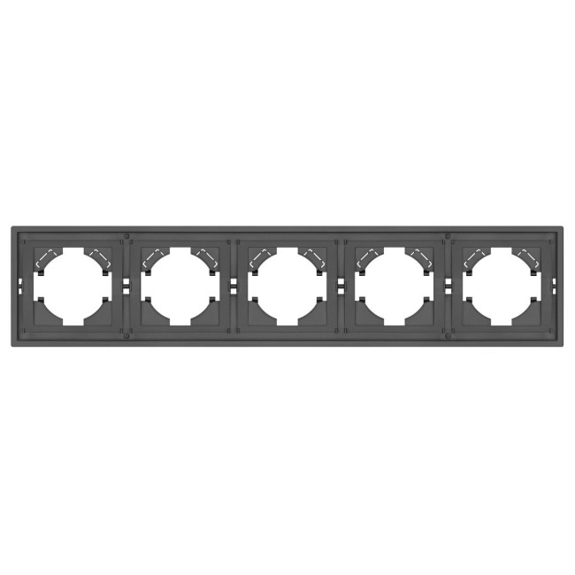 Рамка пластиковая на 5 постов Arlight FRM-TENDO-SFPL-5-GR 054659 Рамка пластиковая на 5 постов Arlight FRM-TENDO-SFPL-5-GR 054659