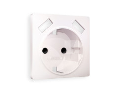 Лицевая панель для розетки с/з со шторками 2USB A+A Ambrella Volt Alfa AP2090