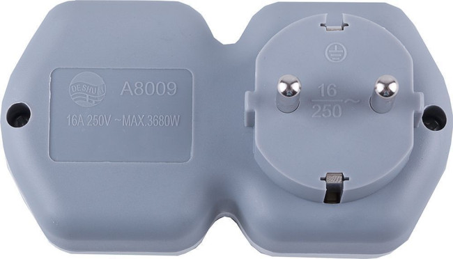 Разветвитель сетевой 2-местный Stekker 32870 Разветвитель сетевой 2-местный Stekker 32870