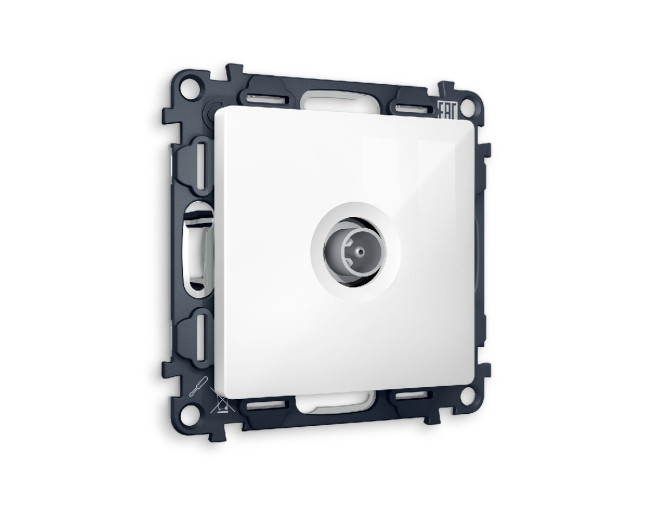 Комплект механизма TV розетки оконечной 50-870 MHz 1dB Ambrella Volt Alfa MA113010