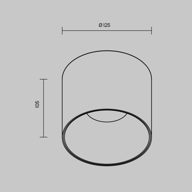 Потолочный светильник Maytoni Technical Alfa LED C064CL-01-25W3K-D-RD-WB Потолочный светильник Maytoni Technical Alfa LED C064CL-01-25W3K-D-RD-WB