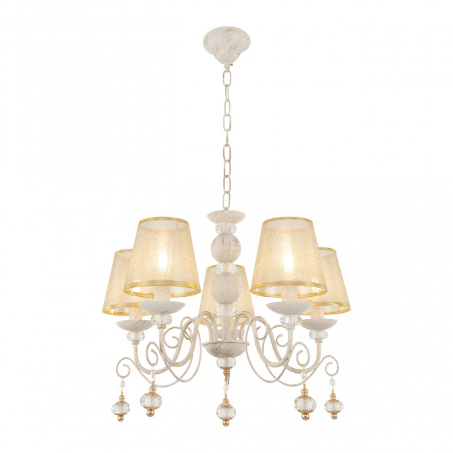 Подвесная люстра Arte Milano 347620/5 WT+G Подвесная люстра Arte Milano 347620/5 WT+G