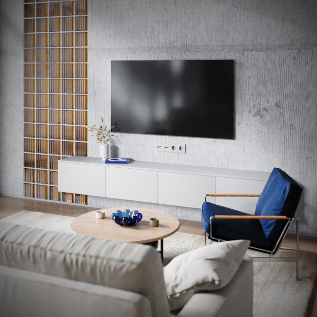 Розетка телевизионная встраиваемая Voltum S70 TV+RJ45 кат. 6, (сталь) VLS060705 Розетка телевизионная встраиваемая Voltum S70 TV+RJ45 кат. 6, (сталь) VLS060705