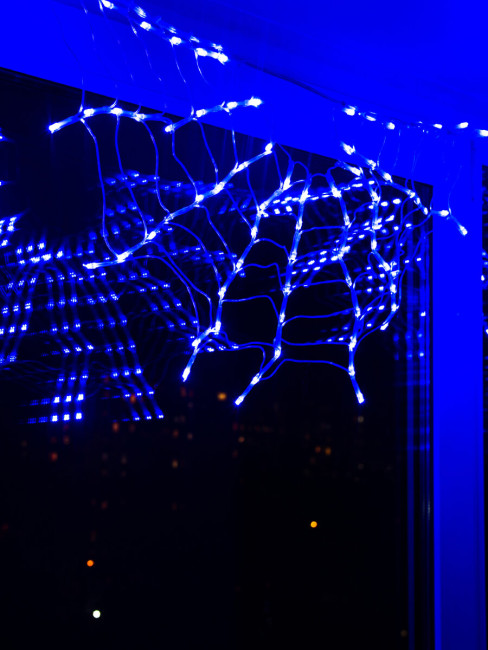 Светодиодная гирлянда (UL-00001409) Uniel занавес Радуга-1 220V синий ULD-E3104-288/DTK BLUE IP20 RAINBOW-1