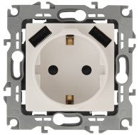 Розетка 2P+E со шторками и 2xUSB Эра 14-4109-02 Б0047868
