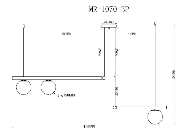 Подвесной светильник MyFar Jenifer MR1070-3P Подвесной светильник MyFar Jenifer MR1070-3P