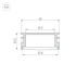Профиль Arlight FLOOR60-H26-3000 ANOD BLACK 046414 Профиль Arlight FLOOR60-H26-3000 ANOD BLACK 046414