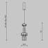 Подвесной светильник Maytoni Level MOD253PL-L18BS3K2