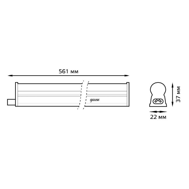 Потолочный светодиодный светильник Gauss 130511210 Потолочный светодиодный светильник Gauss 130511210