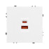 Механизм розетки с быстрой USB зарядкой Arlight SCT-NOBE-MUAC-SFPL-FC-WH (65W, QC3) 054316 Механизм розетки с быстрой USB зарядкой Arlight SCT-NOBE-MUAC-SFPL-FC-WH (65W, QC3) 054316