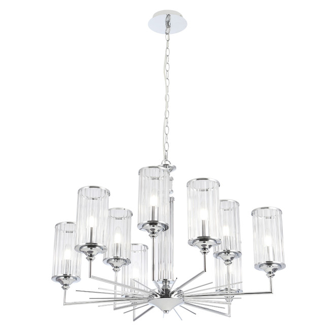 Подвесная люстра Crystal Lux GLORIA SP9 CHROME