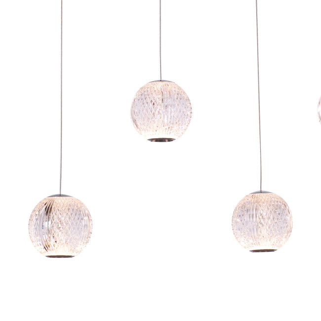 Подвесная люстра Delight Collection Elliot Diamante MD20001012-5B chrome Подвесная люстра Delight Collection Elliot Diamante MD20001012-5B chrome