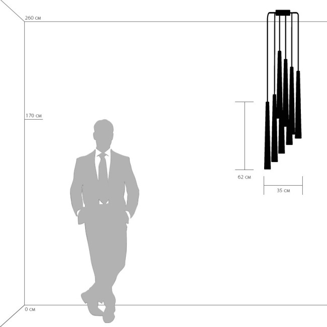 Каскадная люстра Lightstar Punto 807084 Каскадная люстра Lightstar Punto 807084