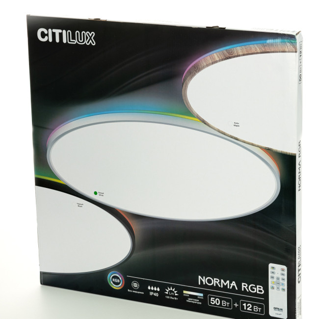 Потолочный светильник Citilux Norma LED RGB CL749600 Потолочный светильник Citilux Norma LED RGB CL749600