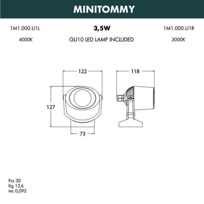 Уличный настенный светодиодный светильник Fumagalli Minitommy 1M1.000.000.AXU1L Уличный настенный светодиодный светильник Fumagalli Minitommy 1M1.000.000.AXU1L