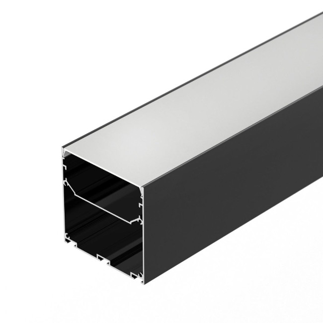 Алюминиевый профиль Arlight LINE-S-7575-3000 BLACK 041857 Алюминиевый профиль Arlight LINE-S-7575-3000 BLACK 041857