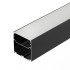 Алюминиевый профиль Arlight LINE-S-7575-3000 BLACK 041857 Алюминиевый профиль Arlight LINE-S-7575-3000 BLACK 041857